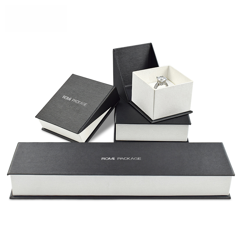 White Black Six Sizes for Small gift box necklace ring  jewelry boxes 
