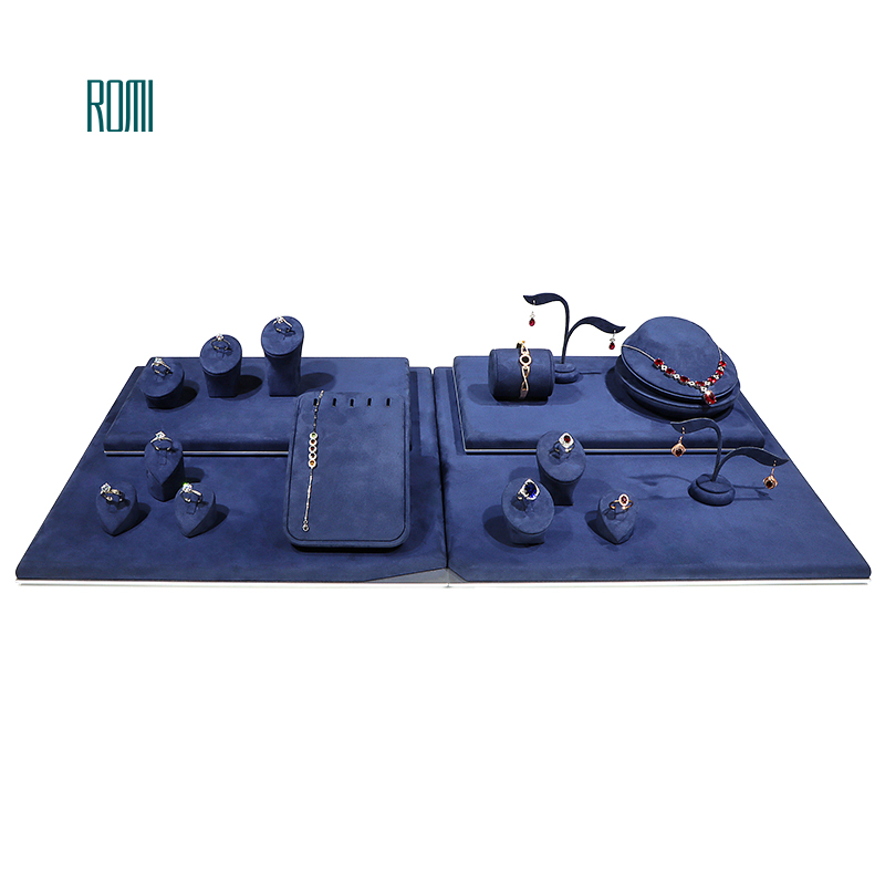 Romi Navy Blue Jewellery Display Set