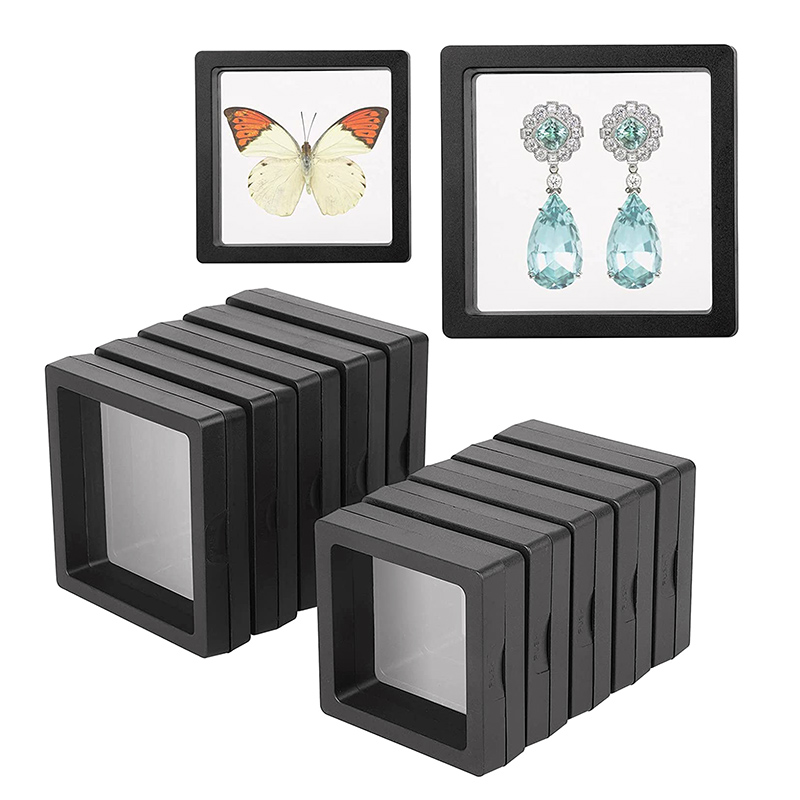 3d floating frame jewelry display case