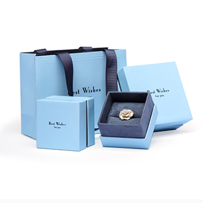 Romi Blue Colour Lip Base Jewelry Box