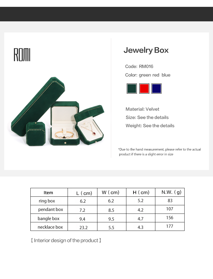 jewelry boxes green