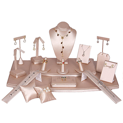 Romi Jewelry Showcase 18-Piece Set Steel Pink