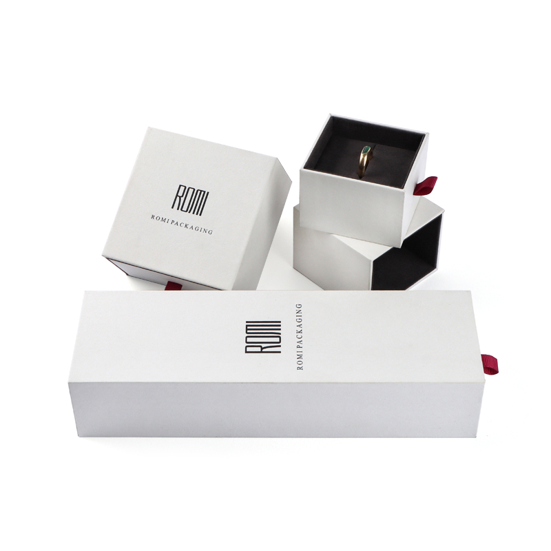 ROMI Luxurious quality packaging boxes jewelry ring box custom logo wholesale